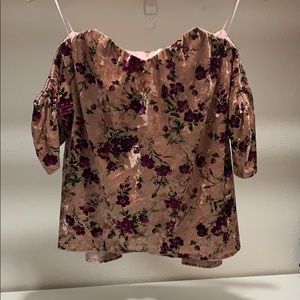 Velvet off the shoulder